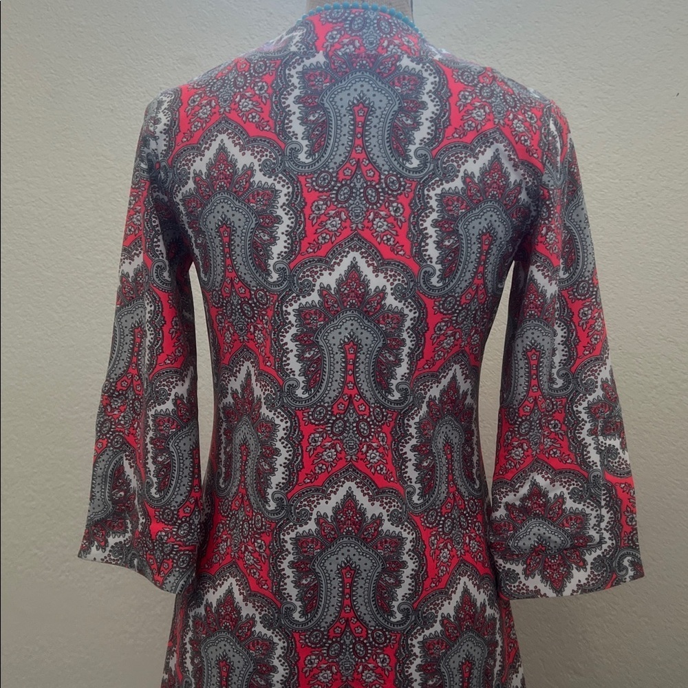 Bo & Nic dress swim tunic Patterned knit 3/4 sleeve knee length - Picture 8 of 13